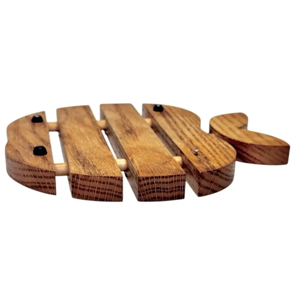 Vintage Wooden Apple Trivet Hot Plate Slatted Rustic Country Cottagecore Decor